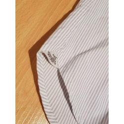 Superdry shirt, wit, blauwe pinstripe, mt M