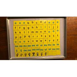 Magnetische letterdoos, pompom, Zwijsen, leer beter taal