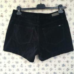 Tommy Hilfiger blauw velours korte broek short S 6 36 38