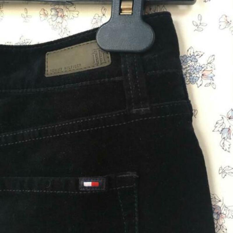 Tommy Hilfiger blauw velours korte broek short S 6 36 38