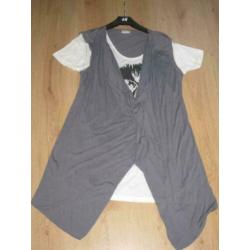 Top / tuniek maat xxl met vaste vest zgan