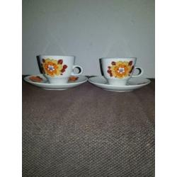 2 x kop en schotel colditz/ antiek / retro