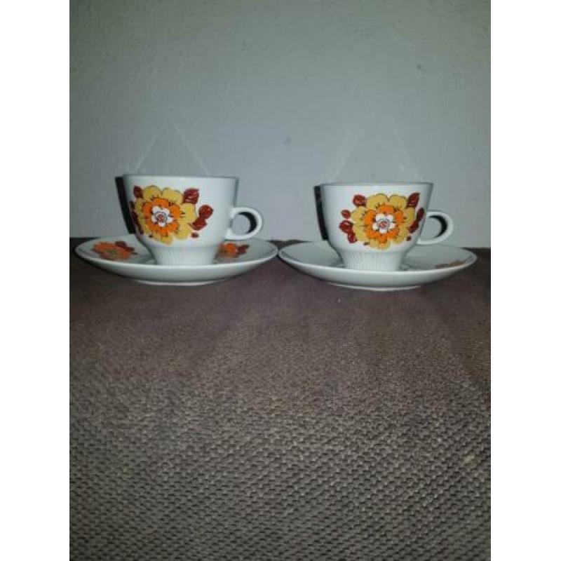2 x kop en schotel colditz/ antiek / retro