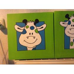 3 leuke schilderijen voor kinderkamer!