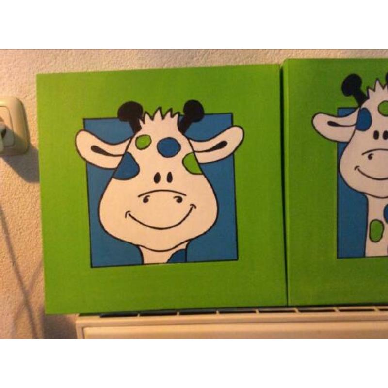 3 leuke schilderijen voor kinderkamer!