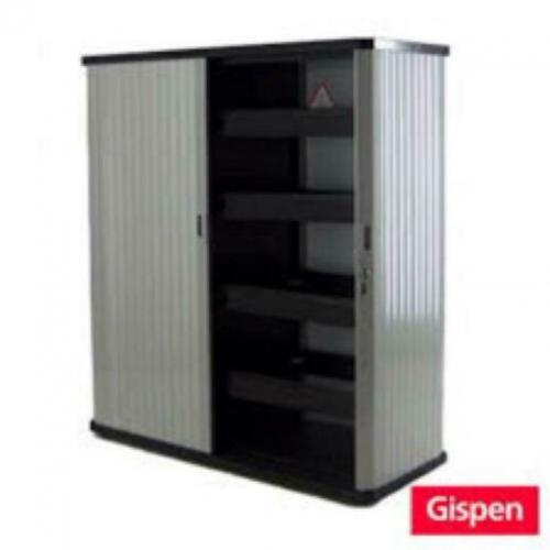 Archiefkast roldeurkast garagekast hoog 136 breed 125 gispen