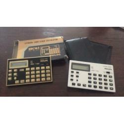 Phillips calculators gold en zilver
