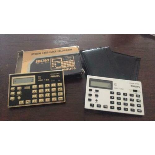 Phillips calculators gold en zilver