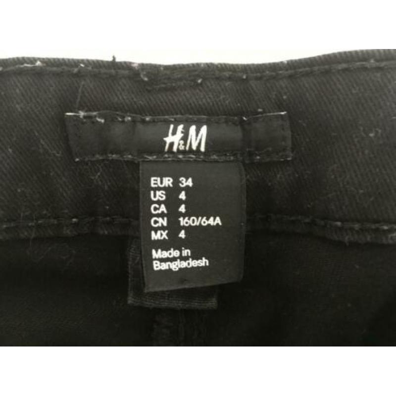 Zwarte spijkerbroek H&M maat 34