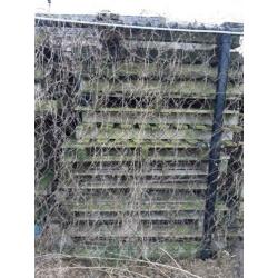 Gratis KACHELHOUT en 50 à 75 gebruikte PALLETS op te halen