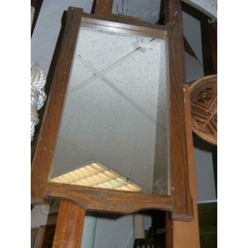 spiegelin eikenlijst 38 x68 cm