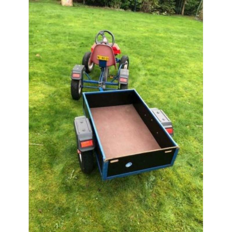 Te koop Mammoet skelter met aanhanger