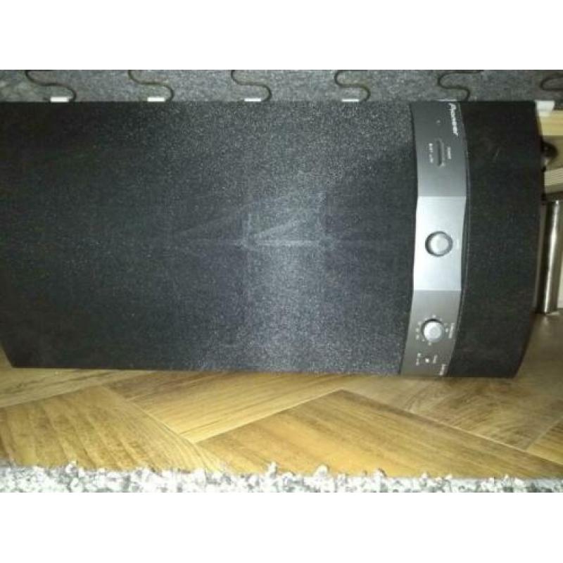 Pioneer vsx 407RDS + actieve subwoofer