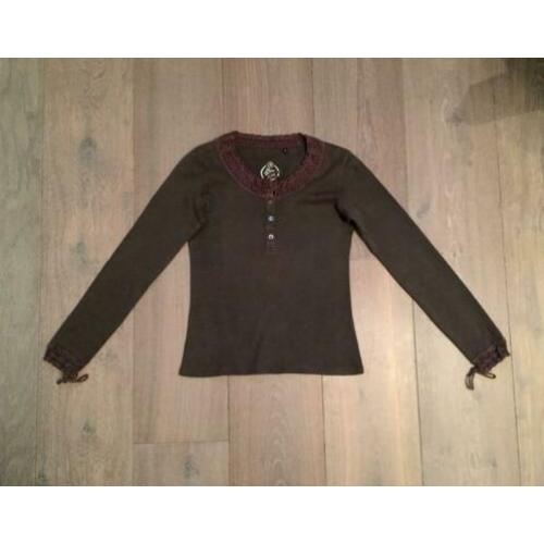ZGAN Riverwoods warme longsleeve & gehaakte afwerking Small