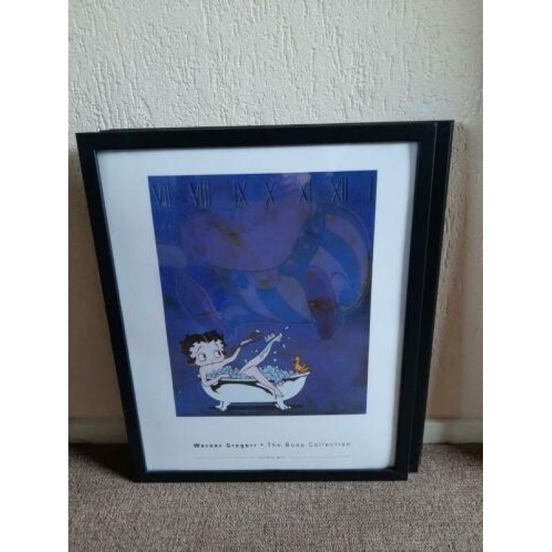 Te koop 3 schilderijen Betty Boop maat 53 cm x43 cm