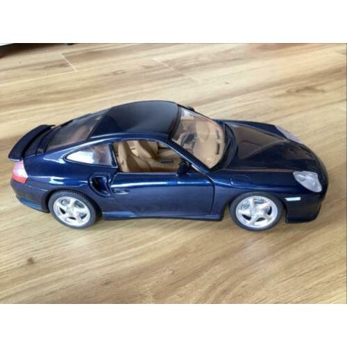 Bburago Porsche 911 Turbo (996) - 1999 Blauw