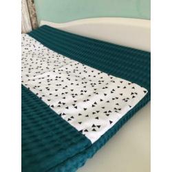Set babykamer wafel XL Petrol & Driehoekjes