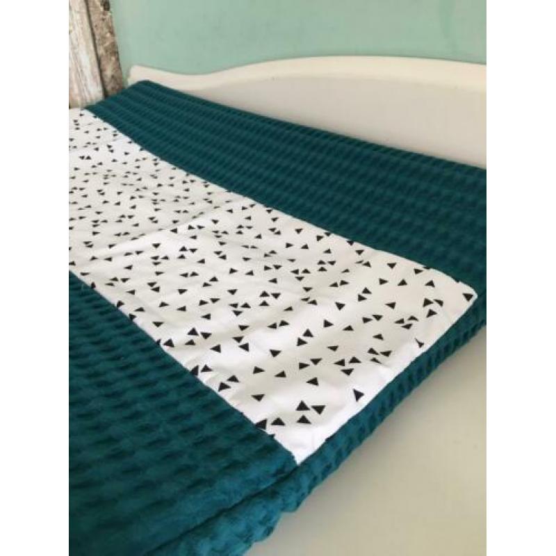Set babykamer wafel XL Petrol & Driehoekjes