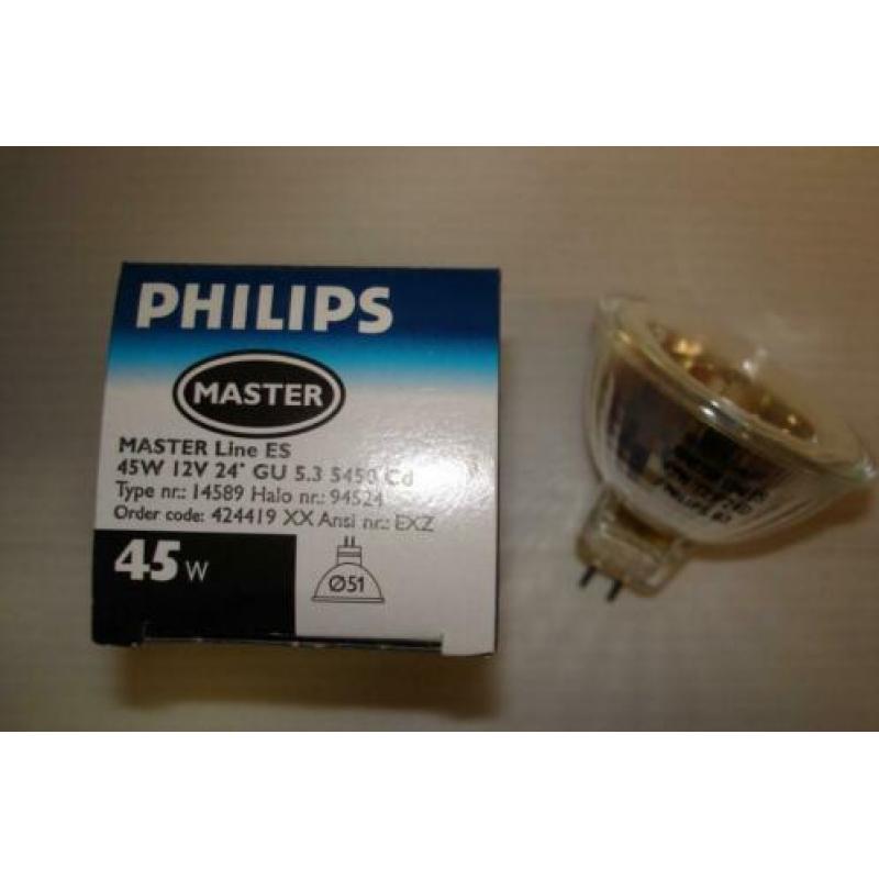 GU5.3/MR16 Halogeenlamp 12V. 20W,35W,50 Watt Ø51mm á € 0,75