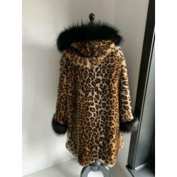 Prachtige jas met luipaard print xxl vintage