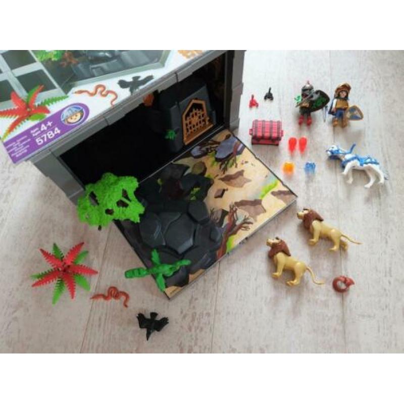 Playmobil Piraten/ ridder koffer 5784 met gevangenis + draak