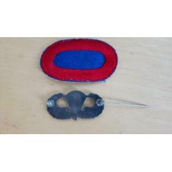 WW2 US parachute jumpwings, 82nd ABN 505th PIR+oval