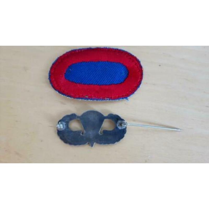 WW2 US parachute jumpwings, 82nd ABN 505th PIR+oval