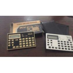 Phillips calculators gold en zilver