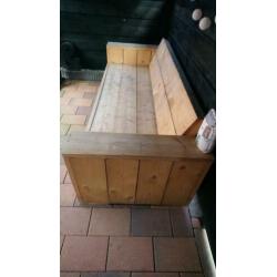 Mooie steigerhouten bank