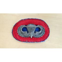 WW2 US parachute jumpwings, 82nd ABN 505th PIR+oval