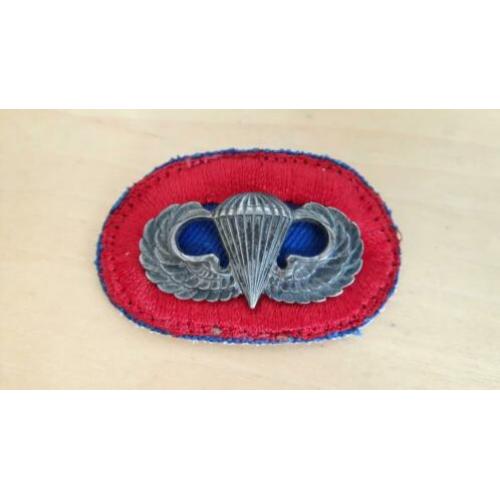 WW2 US parachute jumpwings, 82nd ABN 505th PIR+oval