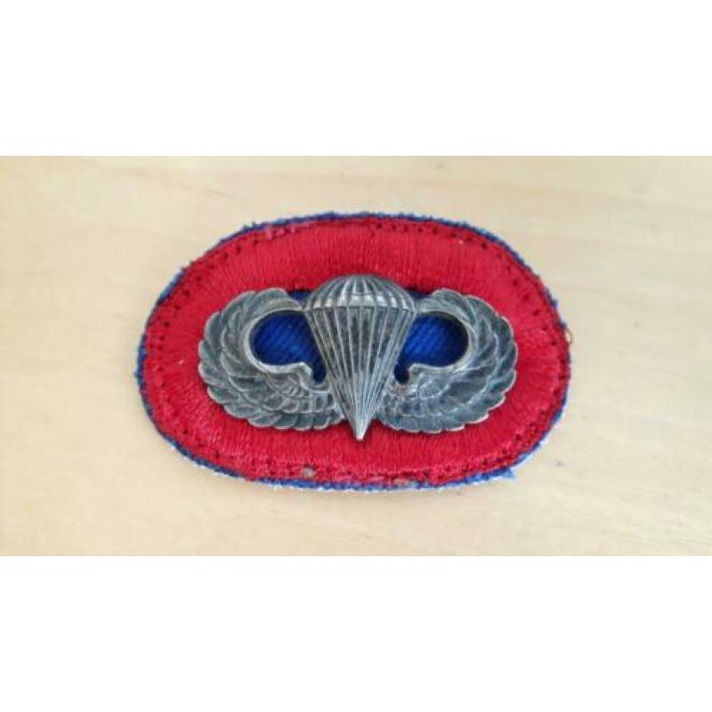 WW2 US parachute jumpwings, 82nd ABN 505th PIR+oval