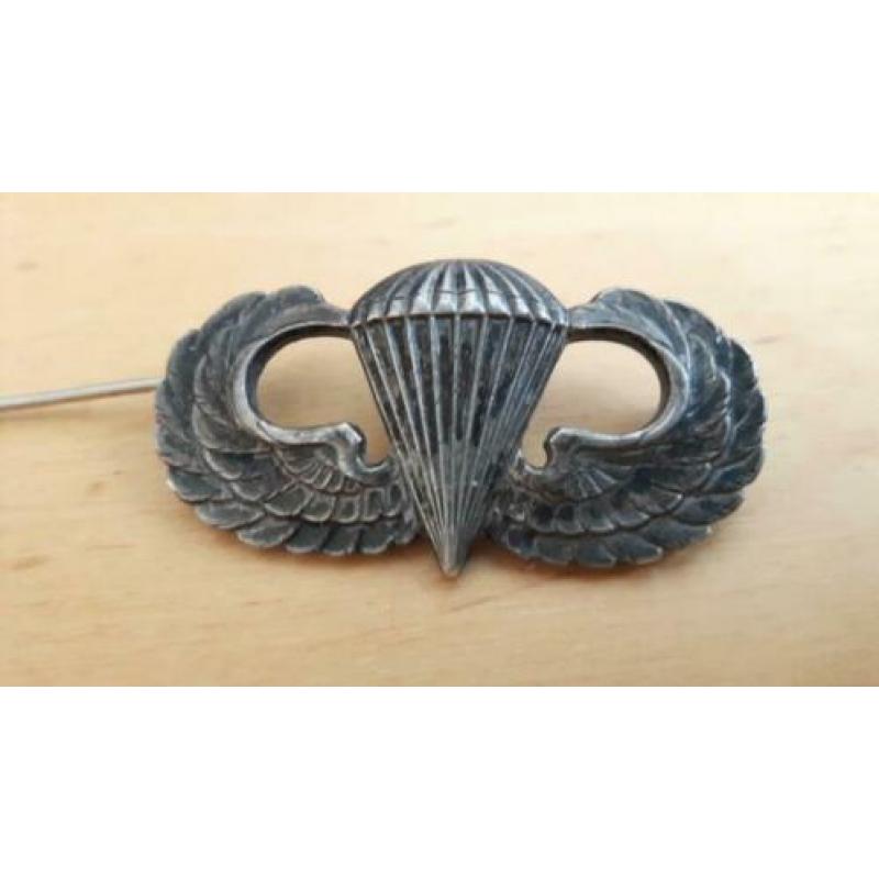 WW2 US parachute jumpwings, 82nd ABN 505th PIR+oval