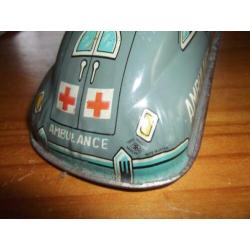 blikken ambulance van trade mark modern toys made in japan
