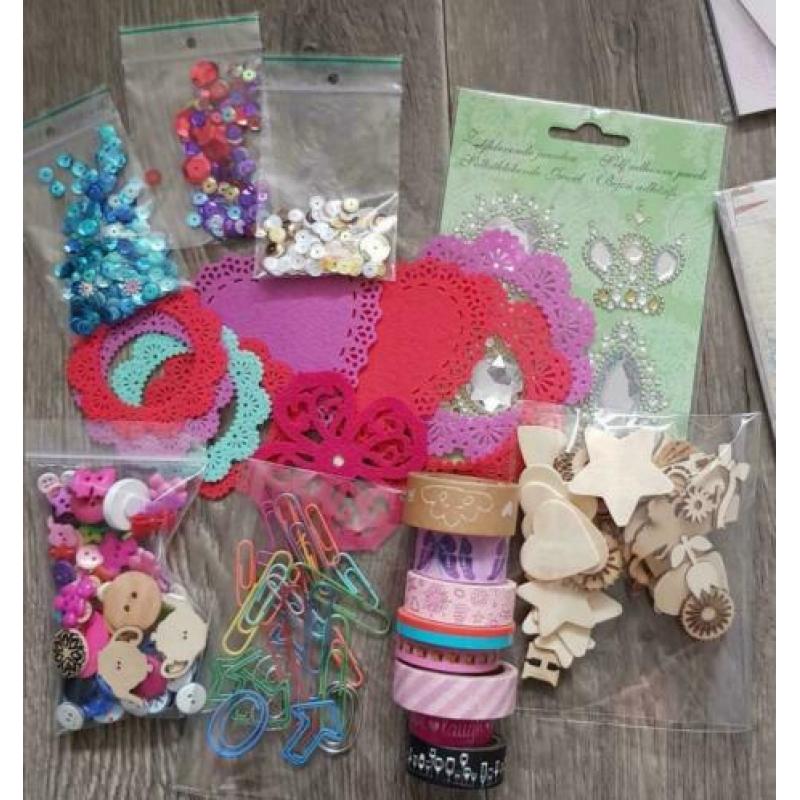 Te kp: groot knutsel hobby pakket nr. 5 kaarten maken/scrap