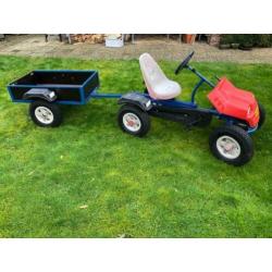 Te koop Mammoet skelter met aanhanger