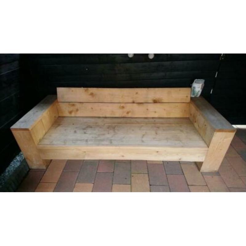 Mooie steigerhouten bank
