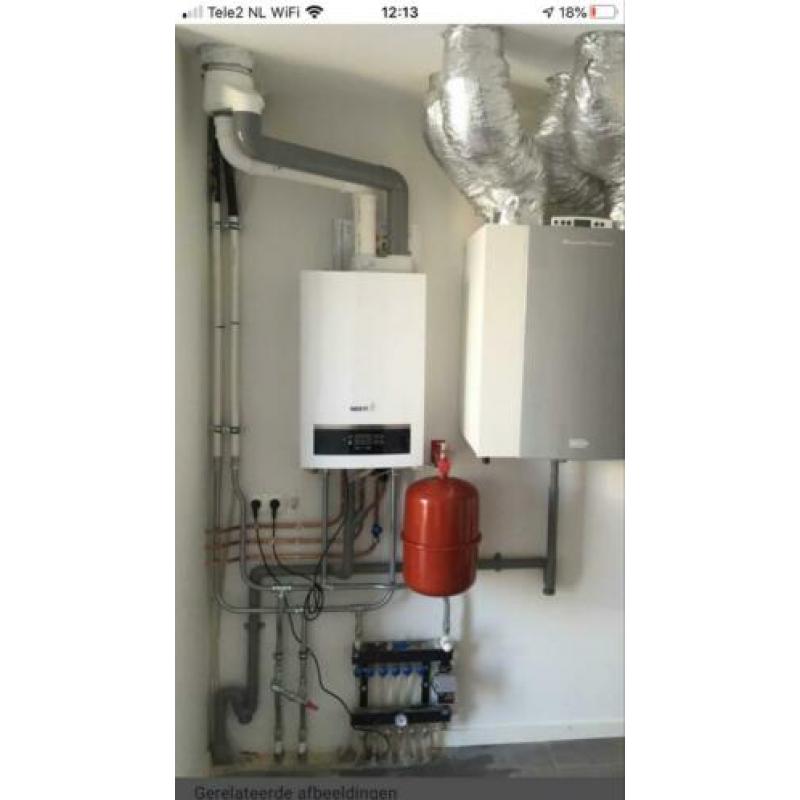 CV ketel plaatsen en Gasleiding controle