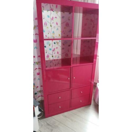 Ikea Kallax hoogglans, Fuchsia roze