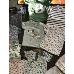 Groot pakket lente zomer Hema kleding, maat 74 jongen, 21 st