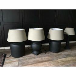 lampen en houten schalen