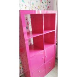 Ikea Kallax hoogglans, Fuchsia roze