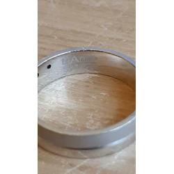 Zilveren ring met 5 diamantjes
