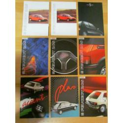 Peugeot 205 + 205 GTi + 205 Cabriolet. Ruim 50 items.