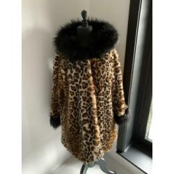 Prachtige jas met luipaard print xxl vintage