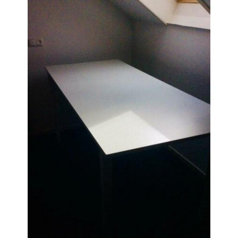 Bureau, wit, 80 x 180, verstelbare poten