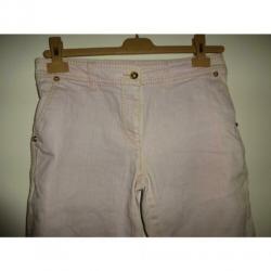 D4A Roberto Cavalli jeans broek roze tint met leopard voerin
