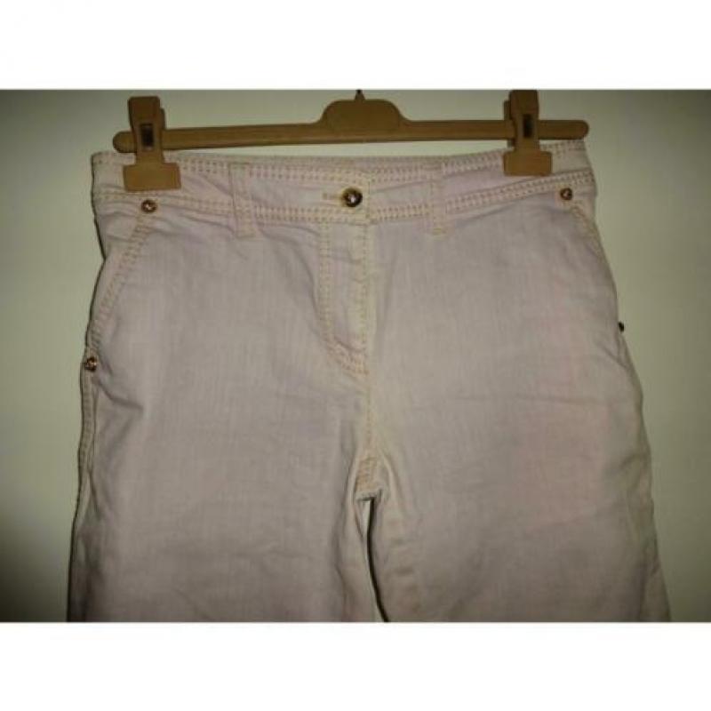 D4A Roberto Cavalli jeans broek roze tint met leopard voerin
