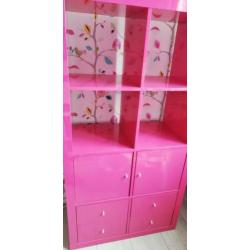 Ikea Kallax hoogglans, Fuchsia roze