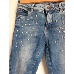 Skinny Jeans parels maat 34